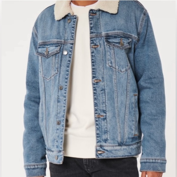 Hollister Other - Hollister men’s Sherpa lined denim Classiccore  jacket size small